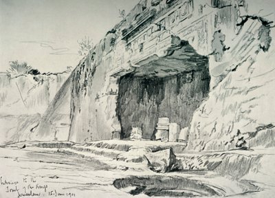 De såkaldte kongegrave, 1902. af John Fulleylove