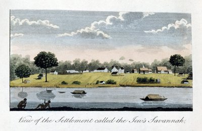 Udsigt over bosættelsen kaldet jøderne Savannah, 1813 af John Gabriel Stedman