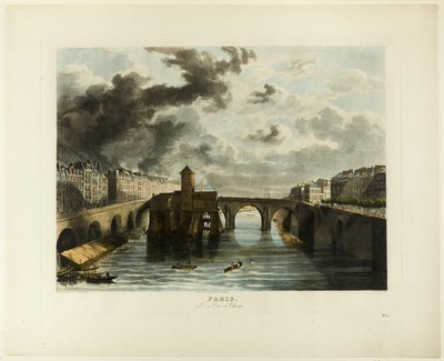 Paris, Pont-au-Change af John Gendall
