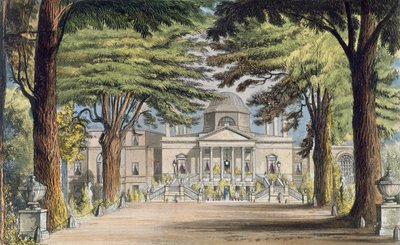 Hovedfronten af Chiswick House, fra R. Ackermanns (1764-1834) 