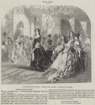 Brunetta og Phillis, tilskuer, nr. 80 af John Gilbert