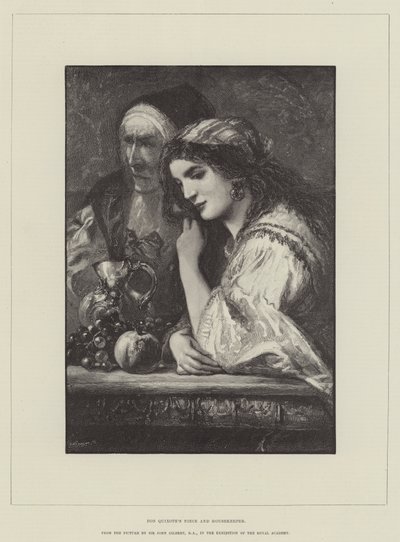 Don Quixotes niece og husholderske af John Gilbert