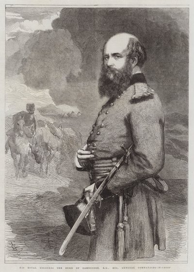 Hans Kongelige Højhed Hertugen af Cambridge, KG, osv., indgravering af General Commanding-in-Chief af John Gilbert