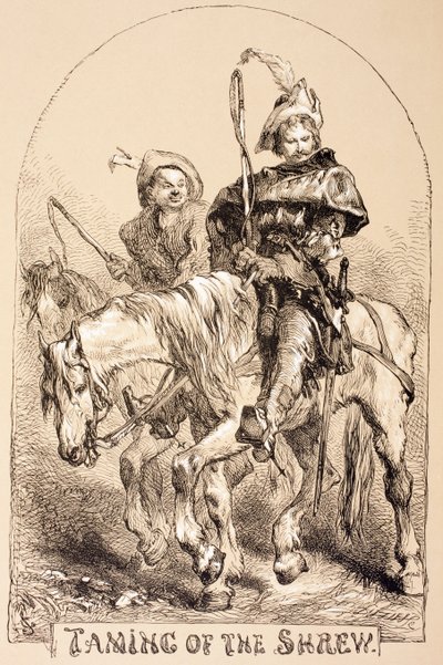 Illustration til The Taming of the Shrew, fra 