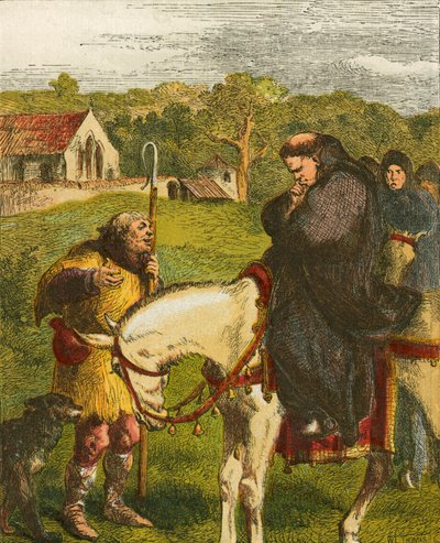 Kong John og Abbeden af Canterbury af John Gilbert