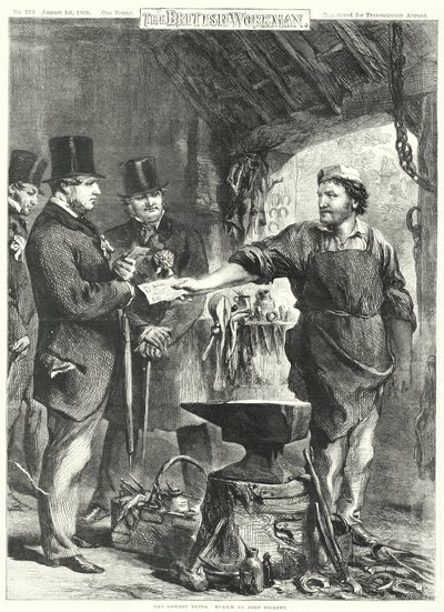 Den ærlige vælger (gravering) af John Gilbert