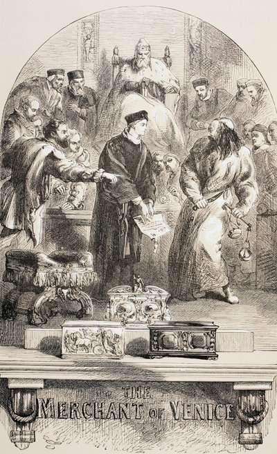 Købmanden i Venedig, 1890 af John Gilbert