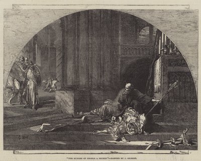 Mordet på Thomas A Becket af John Gilbert