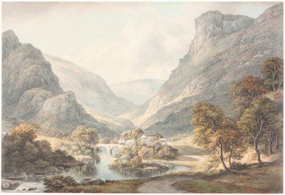 Udsigt over Dovedale af John Glover