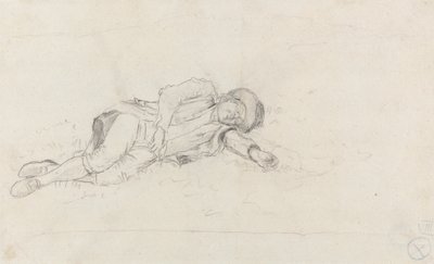 Mand, der sover udendørs af John Glover