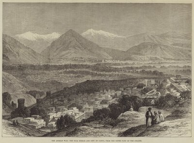 Den afghanske krig, Bala Hissar og byen Cabul, fra den øverste del af citadellet af John Greenaway