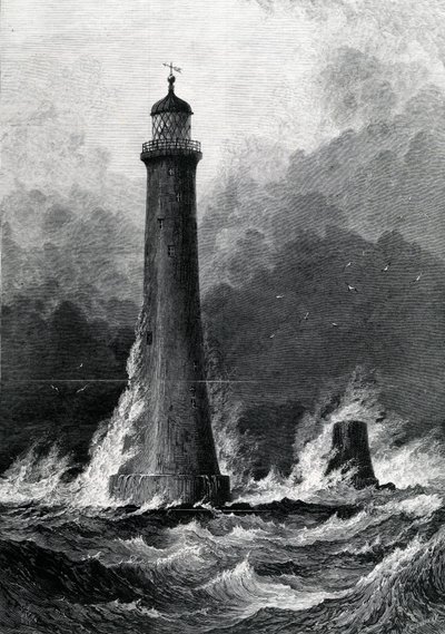 The Proposed New Eddystone Lighthouse, illustration fra 