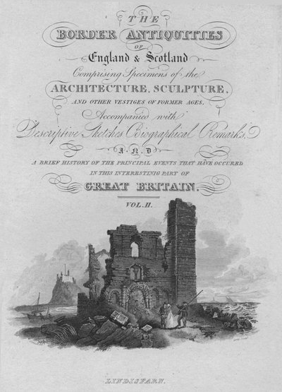 Frontispice - Lindisfarn, 1814 af John Greig