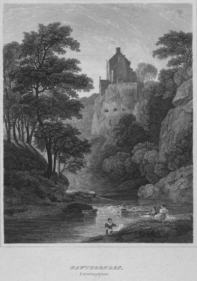 Hawthornden, Edinburghshire, 1814 af John Greig