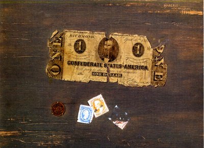 En konfødereret note, 1886-87 af John Haberle