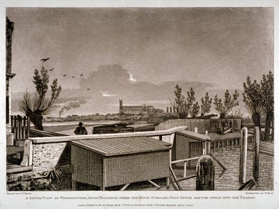Westminster, London, 1808. af John Hall
