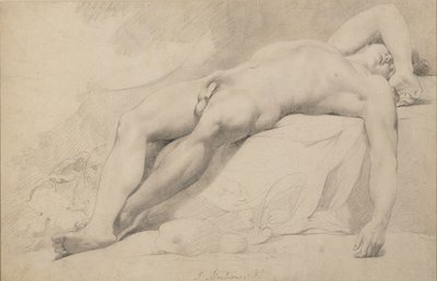 Et akademi (grafit på papir) af John Hamilton Mortimer