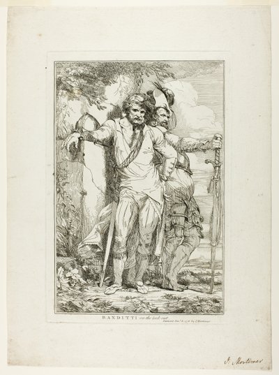 Banditti på udkig af John Hamilton Mortimer