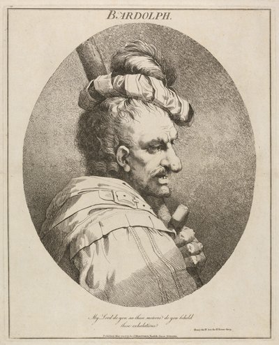 Bardolph, "Henry IV", del II, akt II, scene IX af John Hamilton Mortimer