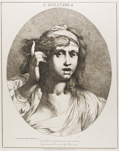 Cassandra, fra Twelve Characters fra Shakespeare af John Hamilton Mortimer