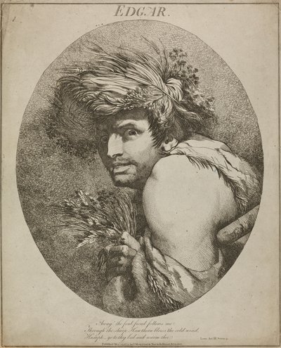 Edgar, "Kong Lear", akt III, scene III af John Hamilton Mortimer