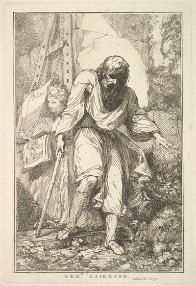 Gerard Lairesse fra Femten Etchings Dedikeret til Sir Joshua Reynolds, 8. december 1778. af John Hamilton Mortimer