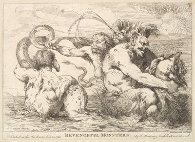 Revengeful Monsters, 25. januar 1780. af John Hamilton Mortimer