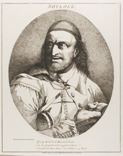 Shylock af John Hamilton Mortimer