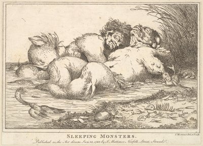 Sovende monstre, 25. januar 1780. af John Hamilton Mortimer