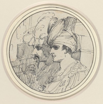 To orientalske hoveder af John Hamilton Mortimer