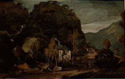 Borrowdale (akvarel på papir) af John Harden