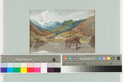 Brathay Hall, 1808 (wc på papir) af John Harden