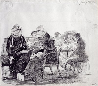 Koncentration, 1815 (pen og blæk på papir) af John Harden