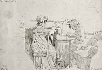 Korrespondance (pen og blæk på papir) af John Harden
