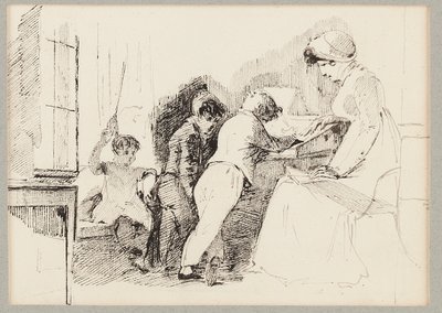 Jessy, Robert, Joseph og Sophie, 1818 af John Harden