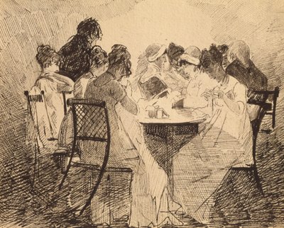 Fest i Dublin, 1809 (pen og blæk på papir) af John Harden