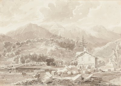 Waterhead, Lake Windermere (wc på papir) af John Harden