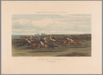 Paardenrace Racing - plade 3. The Run In (titel på objekt) Fores nationale sporten (serietitel) Fore