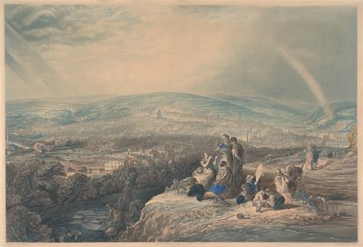 Panoramaudsigt over Sheffield af John Harris