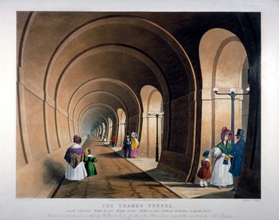 Thames Tunnel, London, 1835 af John Harris