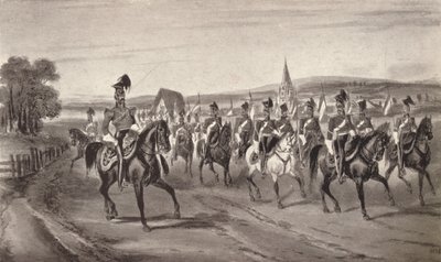 Going to the Review 16th Lancers, 1850 1909 af John Harris Junior