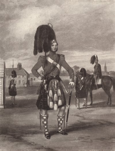 The 93rd Sutherland Highlanders Review Order, c1820-1870, 1909 af John Harris Junior