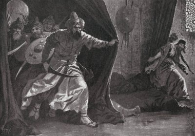 Den kongelige gardes oprør i Damaskus (litografi) af John Harris Valda