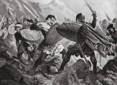 Zar Michael Shishman af Bulgarien dræbt i slaget ved Velbuzhd af John Harris Valda