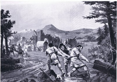 Wallachiske bjergmænd grundlagde en by i det niende århundrede, fra Hutchinsons History of the Nations af John Harris Valda