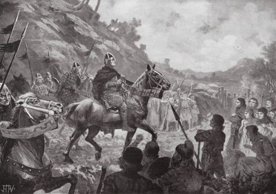 Vilhelm Erobrerens march ind i Wales af John Harris Valda