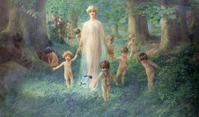 Fairy Wood (akvarel på papir) af John Hassall