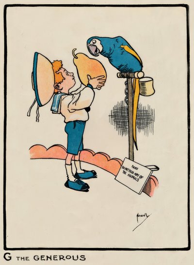 G den generøse / J. Hassall / Zeichnung, 1903 af John Hassall
