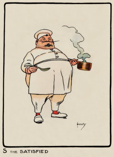 S den tilfredse / J. Hassall / Zeichnung, 1903 af John Hassall