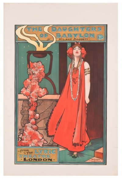"Babylons døtre" / J. Hassall / Plakat, ca. 1898 af John Hassall